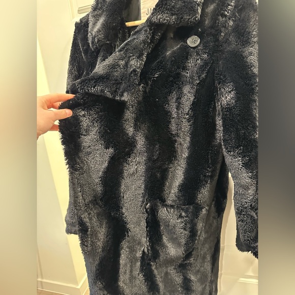 BB Dakota Women's Plush Black Teddy Jacket - Picture 3 of 12